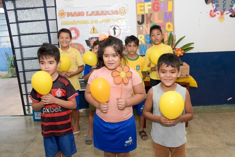 criancas-e-adolescentes-participam-de-palestra-do-creas,-em-acao-educativa-da-campanha-maio-laranja-em-aquidauana