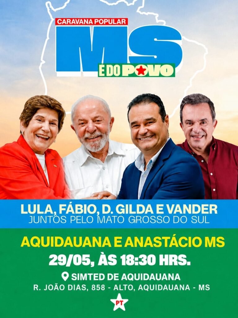 caravana-popular-reune-fabio-trad-e-liderancas-do-pt-em-ato-politico-nesta-sexta-em-aquidauana